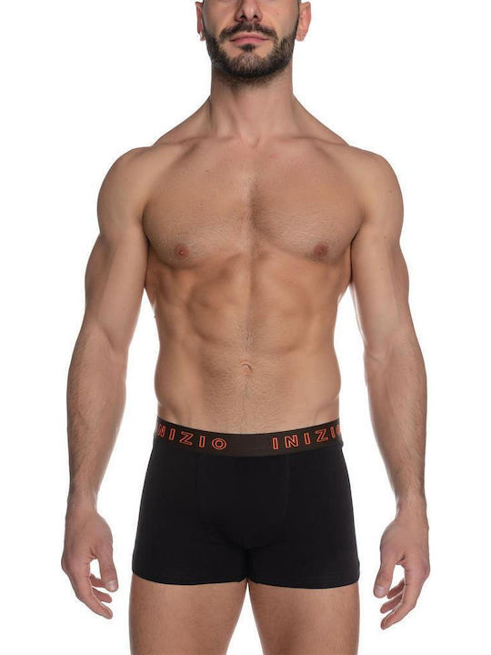 Мъжки боксерки Black/Orange 1Опаковка