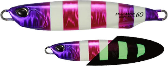 Künstliche Köder Duo Drag Metall Guss Slim 6,4cm 30g Magenta Indigo Zebra Leuchtend