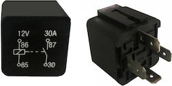 Ρελέ Αυτοκινήτου 4 Επαφών 12 Volt 30a Lr-2111 1 Τεμάχιο 15400