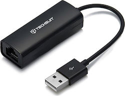 Techsuit Ethernet Adapter Netlink Ac19 Usb Male To Rj45 Lan Port Female 100mbps Abs Black Hub028;ac19 Techsuit Ethernet Adapter Netlink Ac19 Usb Male To Rj45 Lan Port Female 100mbps Abs Black Hub028;ac19