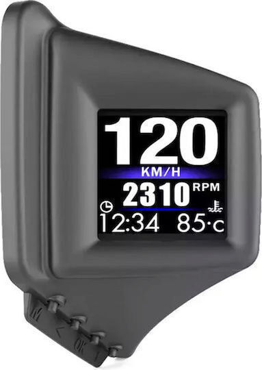 OBD2, Uhr, Head Up Display, Barometer, Tachometer, Wassertemperatur, Öltemperatur und Kompass Für das Auto Konsole