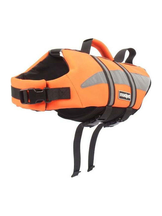Madpet Hunde-Schwimmweste Orange Groß 35cm 10-20kg