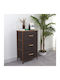 Drawers Storage Made of Wood & Fabric L75xW46xH30cm