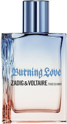 Zadig & Voltaire This Is Him Burning Love Eau De Toilette 50ml Zadig & Voltaire This Is Him Burning Love Eau De Toilette 50ml