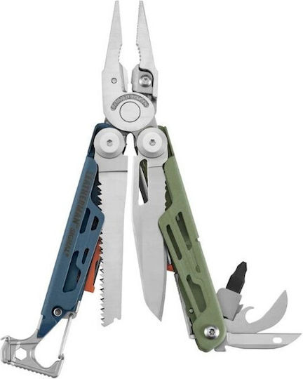 Leatherman Signal Free Knife Survival Educational Green in Sheath