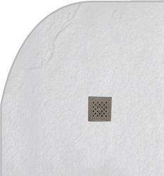 Karag Semicircular Acrylic Shower White Classic 80x80cm Karag Semicircular Acrylic Shower White Classic 80x80cm