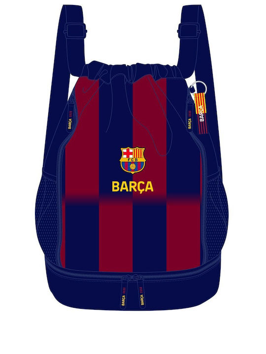 F.C. Barcelona School Bag Backpack Elementary, Elementary Blue 21.9Liters