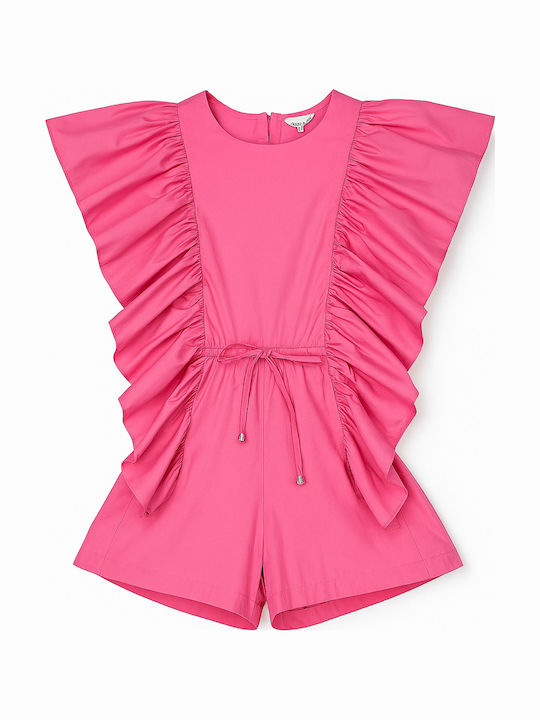 Kinderstoff-Overall-Shorts/Bermudas Naida Fuchsie