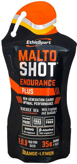 EthicSport Maltoshot Endurance Plus Orange Lemon 50ml
