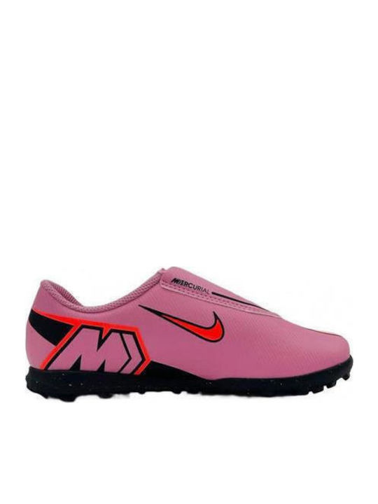 Παιδικά Ποδοσφαιρικά Παπούτσια Mercurial Vapor 16 Club Rasen ohne Schnürsenkel Magic Flamingo / Total Crimson / Black