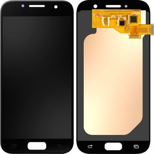 MP Οθόνη mit Touch-Mechanismus und Rahmen für Samsung Galaxy A5 (2017) A520 (Schwarz)