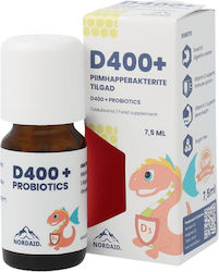 Nordaid D400 + Probiotics Drops Kids 7.5 Ml