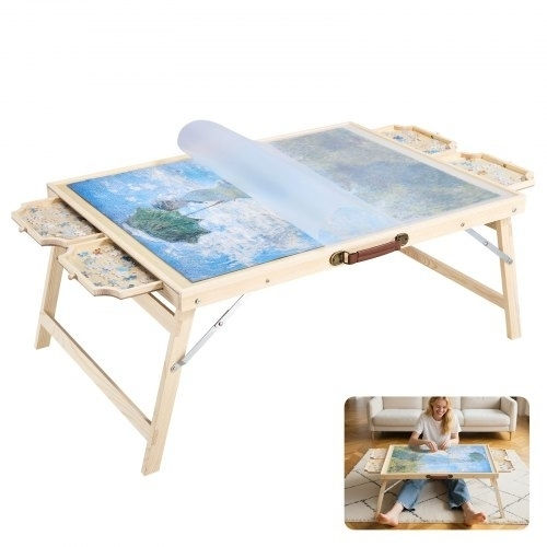 Vevor Tablă Puzzle din Lemn Portabilă cu Picioare Rabatabile 1500