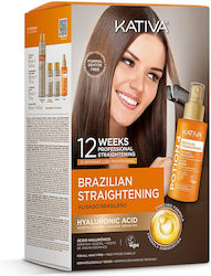 Kativa Hair Treatment Set with Keratin for Straightening