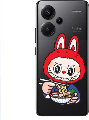Xiaomi Redmi Note 13 Pro+ 5G Labubu 1 Transparente Silikon Tpu Handyhülle