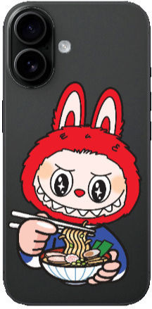 Apple iPhone 16 Plus Labubu 1 Transparente Silikon Tpu Handyhülle