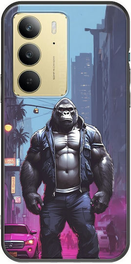 Street Animals Gorilla Realme 14x 5G Черен TPU Силикон