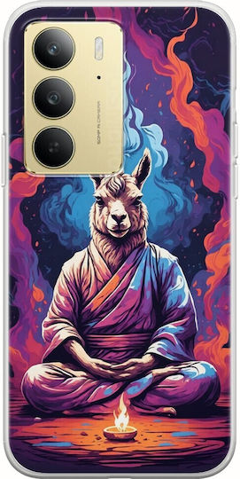 Meditation Animals Llama Realme 14x 5g Flexible TPU Transparent Silicone