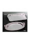 Karvounis Silver Oval Serving Tray with Handles 45x30cm 6909LQ 1pcs