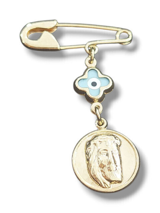 Velegrakis Child Safety Pin made of Gold 9K