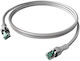 Easylan S/FTP Cat.6a (Gigabit) Καλώδιο Δικτύου Ethernet 7.5m Γκρι