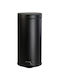 Viosarp Waste Bin Waste Metallic with Pedal Black 30lt 1pcs