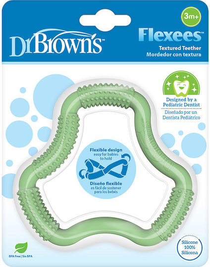 Dr. Brown's Teething Ring made of Silicone for 3 m+ Green
