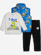 Kinder-Set mit Hose & Jacke Winter 3Stück Blau