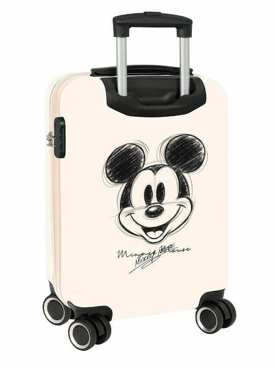 Safta Children's Cabin Travel Suitcase White with 4 Wheels Height 55cm