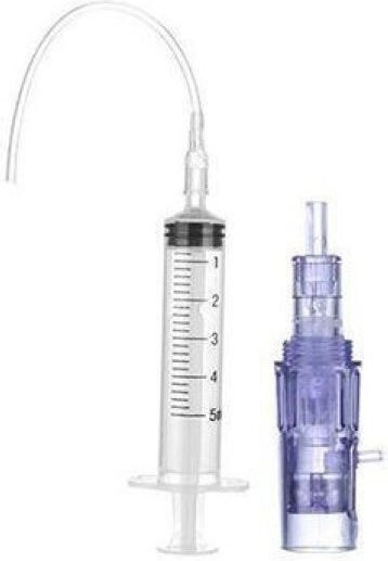 Сет Резервна Глава Атрауматични Нано-Игли + Спринцовка 5ml Пистолет Мезотерапия Mesogun Sc470