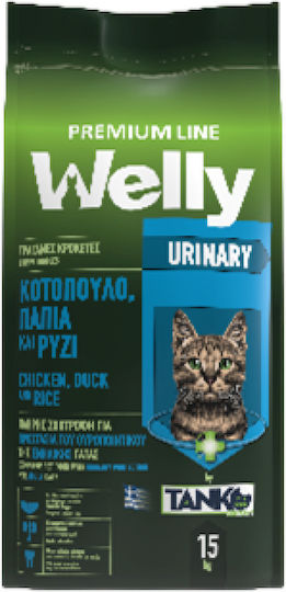Tanko Premium Line Dry Food for Adult Cats with Sensitive Urinary with Chicken / Duck / Rice / Meat / Beef 15kg