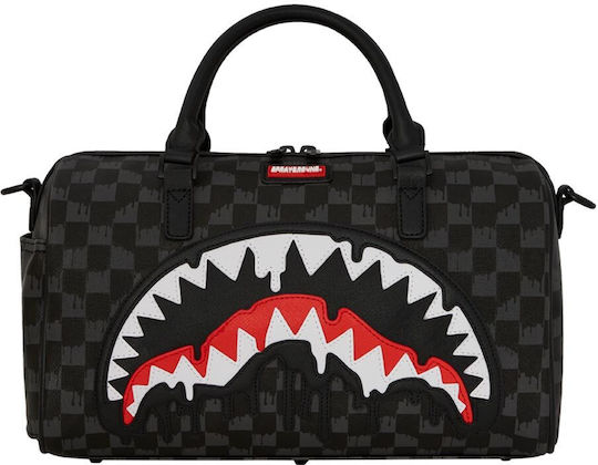 Sprayground Sharks In Paris Σακ Βουαγιάζ Μαύρο από Δερματίνη Μ32xΠ15xΥ24εκ.