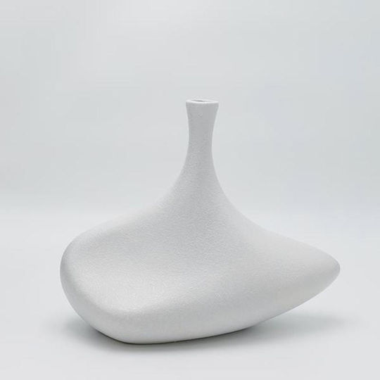 Vază Ceramică Albă 24x14xÎ30cm Vază Ceramică Albă 24x14xÎ30cm