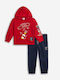 Kids Sweatpants Set Red 2pcs