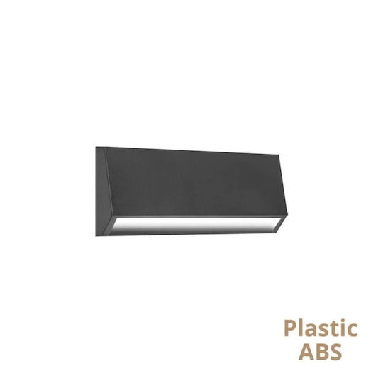 Viokef Karma Wall-Mounted Outdoor Spot LED IP65 3W with Warm White Light 16x3.3x7cm