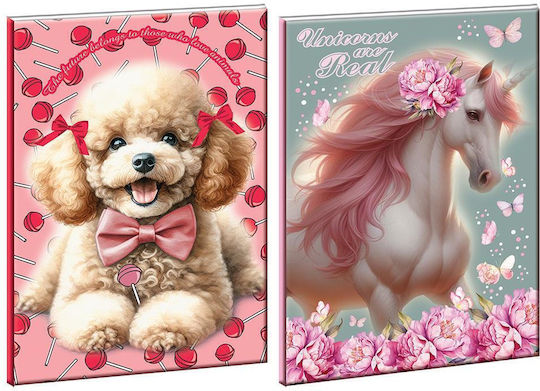 Gim Heft Geregelt B5 Love Poodlebutterfly Unicorn 1Stück (Μiverse Designs)
