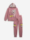 Kids Sweatpants Set Pink 2pcs