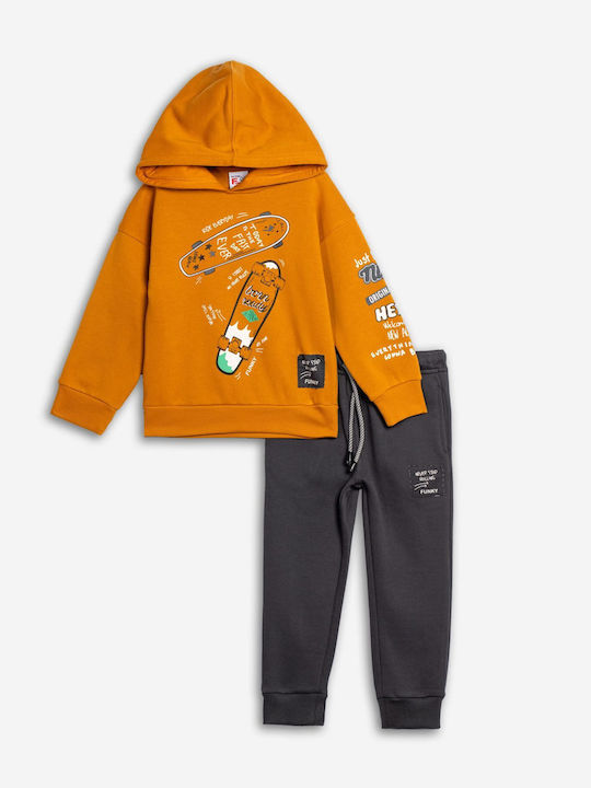 Funky Kids Sweatpants Set Gray 2pcs