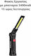 Rechargeable Work Light with Extension Cord LED with Brightness up to 2700lm Lens