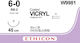 Ethicon Vicryl Dissolvable 6/0 Round Needle 13m...