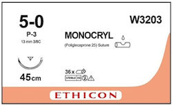 Ethicon Monocryl Απορροφήσιμα Ράμματα Μήκους 45cm Ethicon Monocryl Απορροφήσιμα Ράμματα Μήκους 45cm