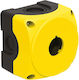 Empty Plastic Push Button Station 1 Position Wall Mounting Ip69k Yellow Industrial Push Button Φ22