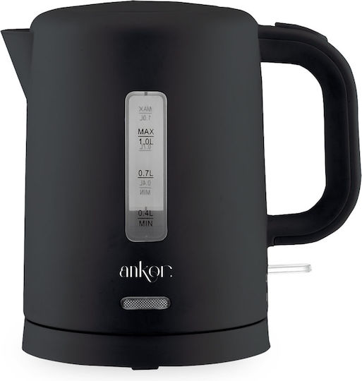 Ankor Βραστήρας 1lt 1100W Μαύρος