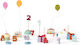 Kids Concept Ξύλινο Σετ Διακόσμησης Γενεθλίων Kid's Hub