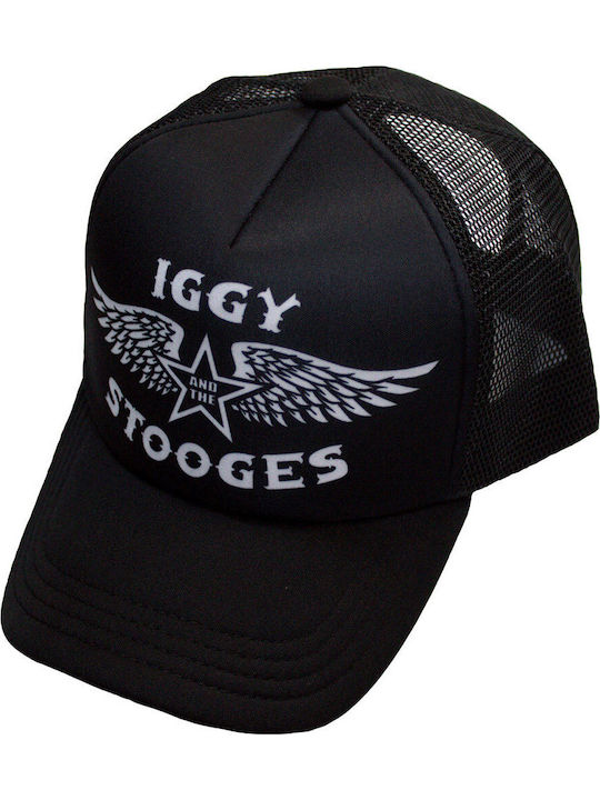 Шапка Iggy Stooges Wings Mesh Cap Черна Stoombcap02b