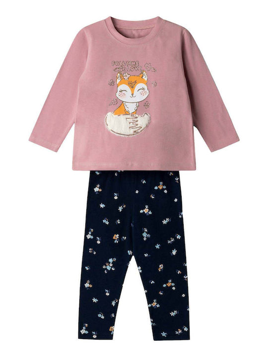 Kids' Set with Leggings Winter 2pcs Pink