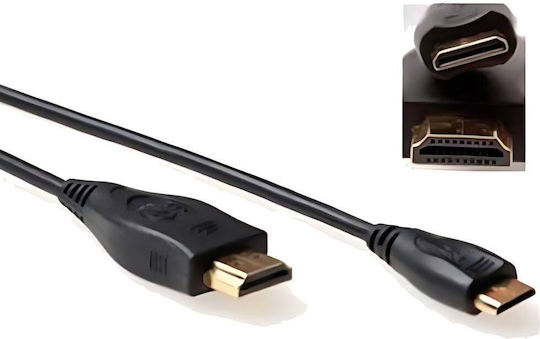 Act Ak3670 Кабел HDMI M към HDMI Mini M 0.5m Черен 2K@30Hz