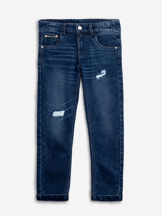 Funky Pantalon Jeans Pentru Copii Albastru