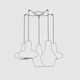 Ceiling Rosette 5 Sockets Φ18cm Zafferano-lgr0005-Gray Lgr0005