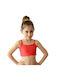 Kokoracostume Bustier De Dans Pentru Copii Din Lycra Spandex Roșu